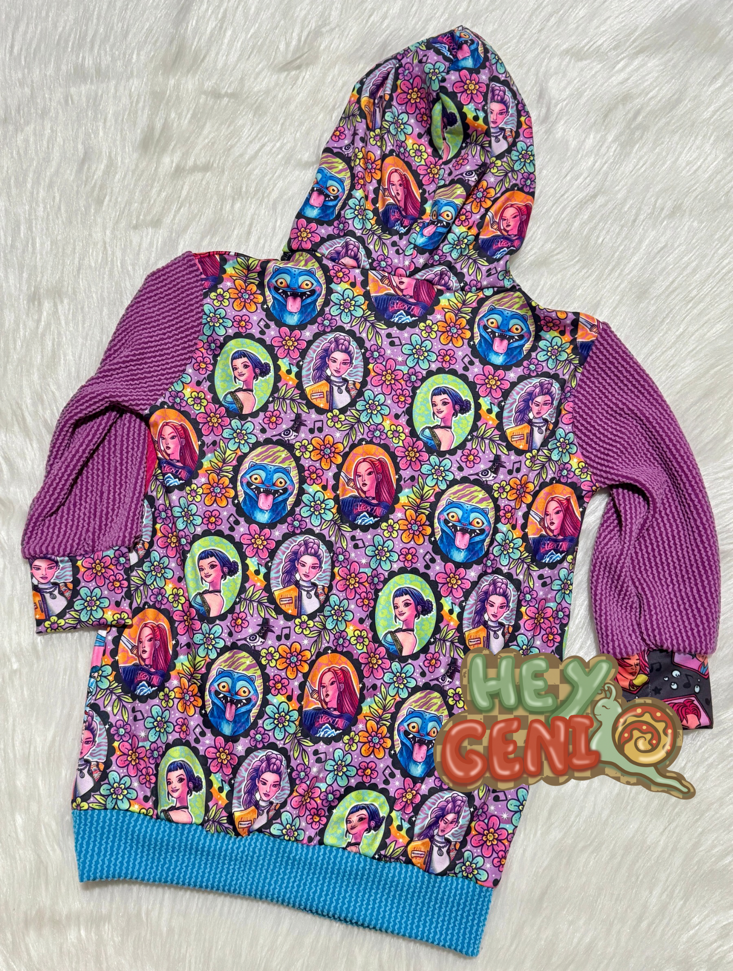 RTS 4T KPDH COLORBLOCK TUNIC HOODIE