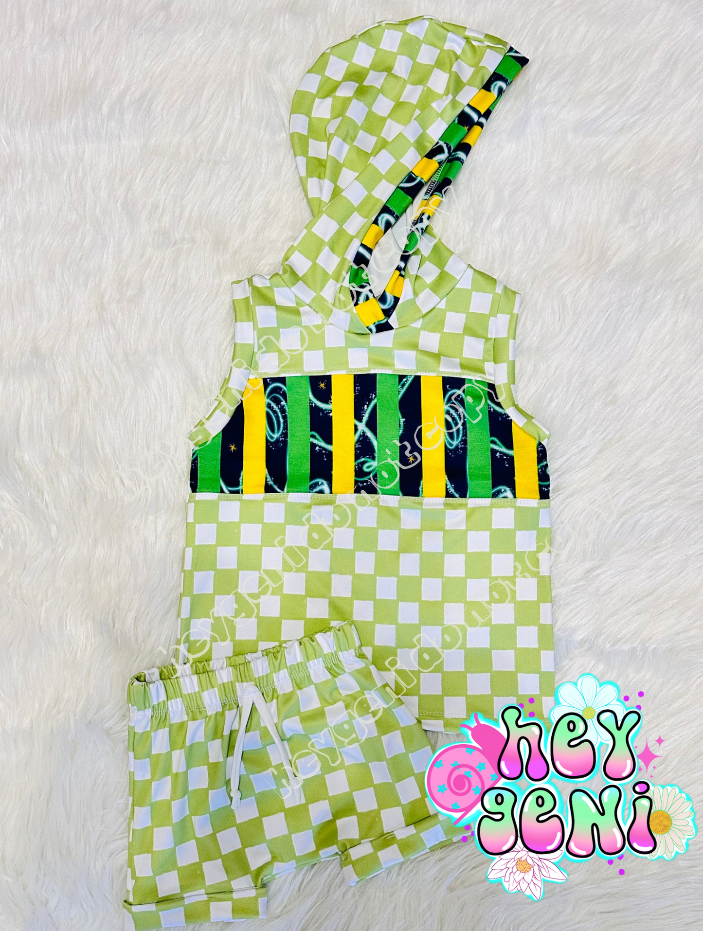 12/18M GREEN CHECKERED SET RTS
