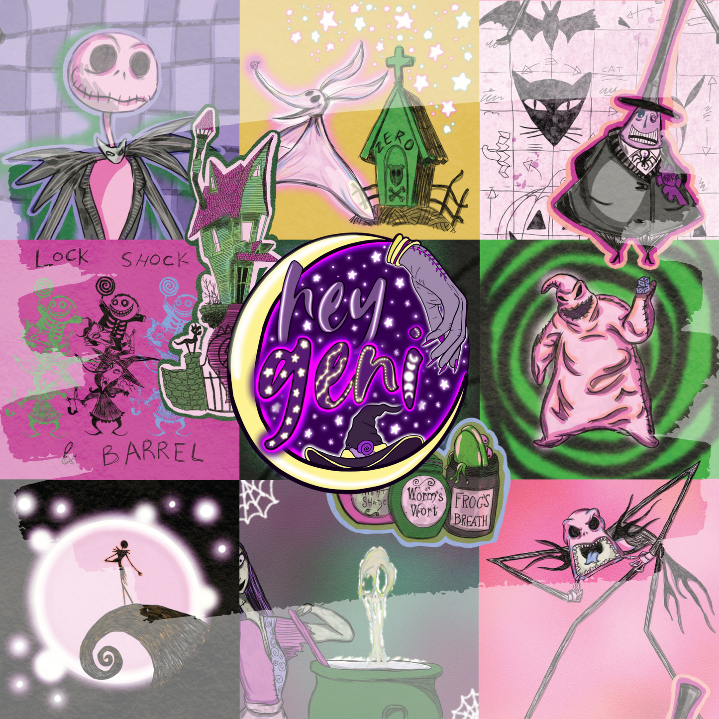 NIGHTMARE DOODLE PATCHES