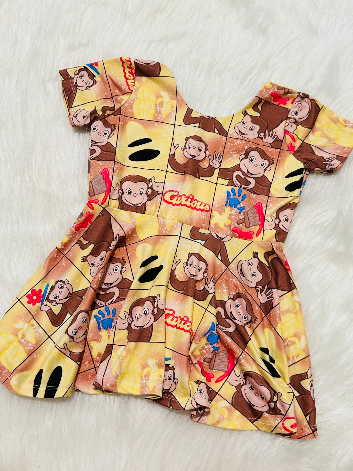 5/6Y RTS MONKEY PEPLUM