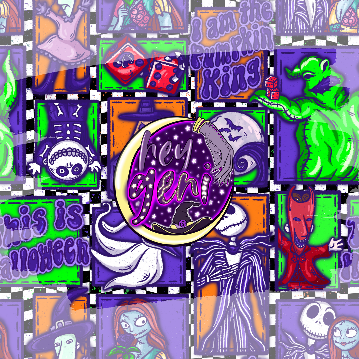 NIGHTMARE CHECKERED PATCHES