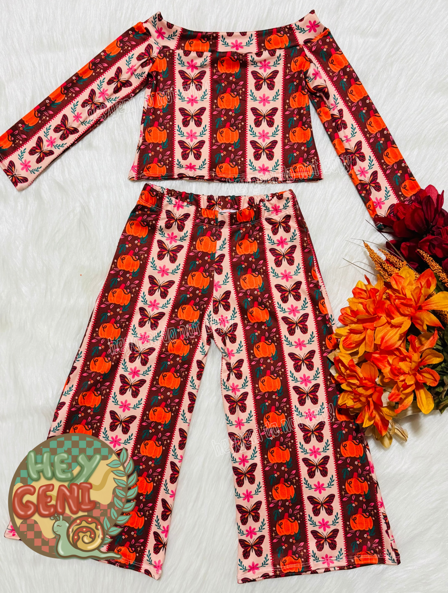 FALL FLORAL STRIPES