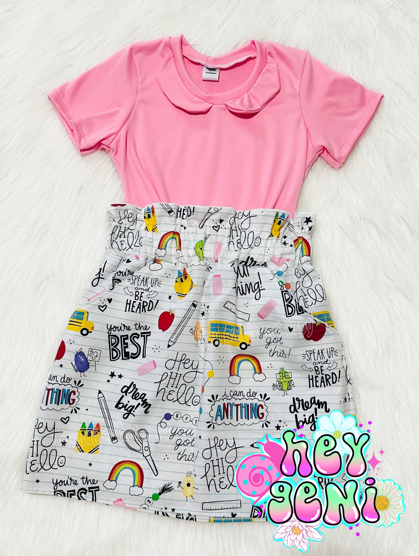 DREAM BIG PAPERBAG SKIRT