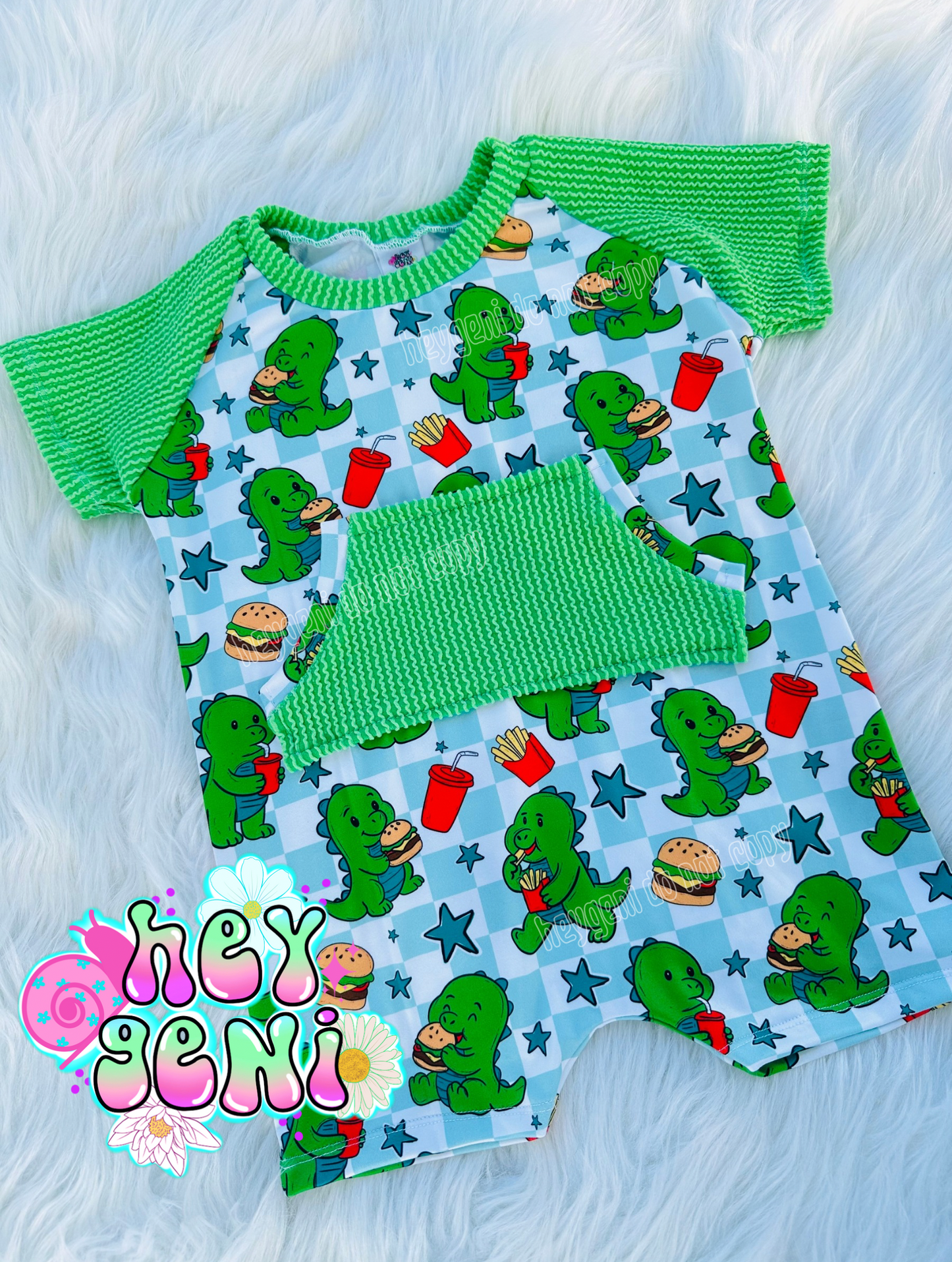 2T RTS HUNGRY DINO ROMPER