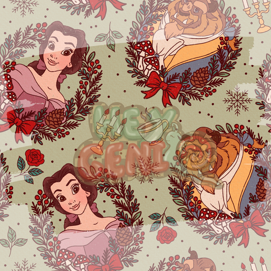 B&B WINTER WREATH- GREEN