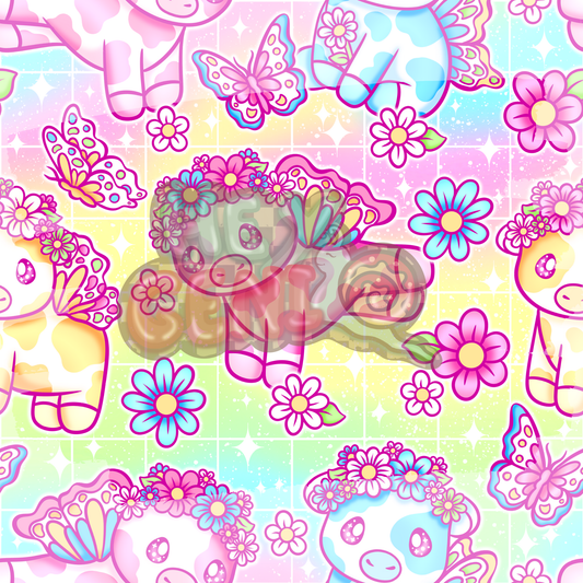 BUTTERFLY PASTEL COWS
